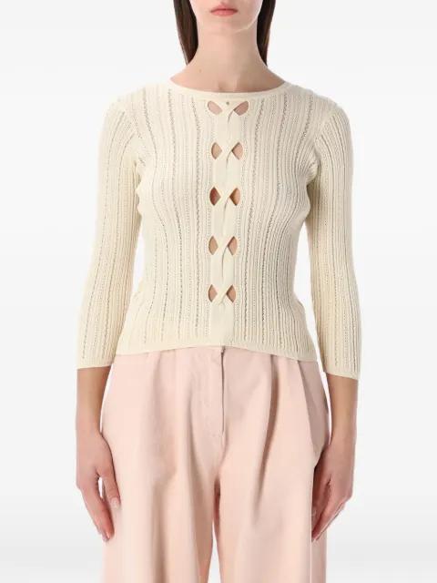 Alencar cut-out sweater by SESSUN