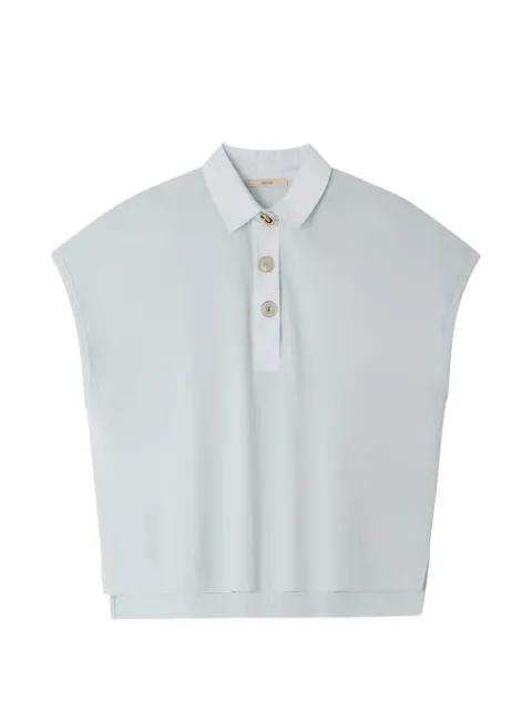 Emiliano sleeveless polo top by SESSUN