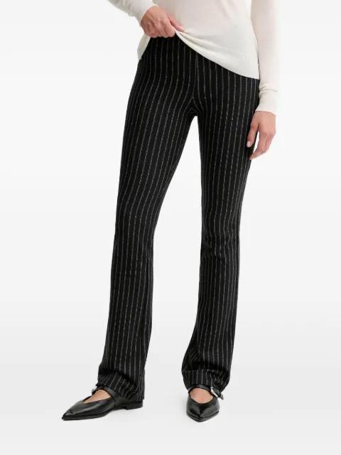 Hediwalk stripe-pattern trousers by SESSUN