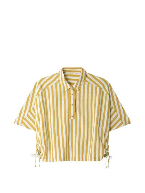 Lido striped drawstring-hem shirt by SESSUN
