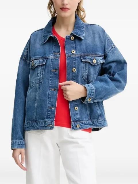 button-fastening denim jacket by SESSUN