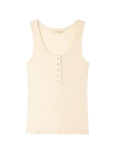 buttoned tank top by SESSUN
