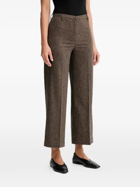 cropped straight-leg trousers by SESSUN