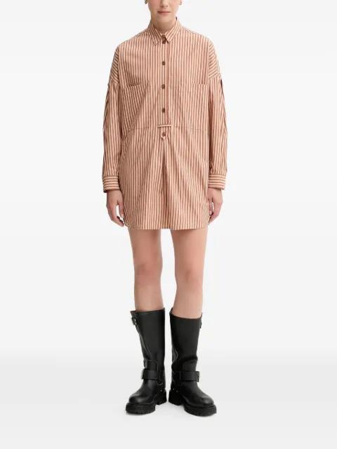 striped shirt mini dress by SESSUN