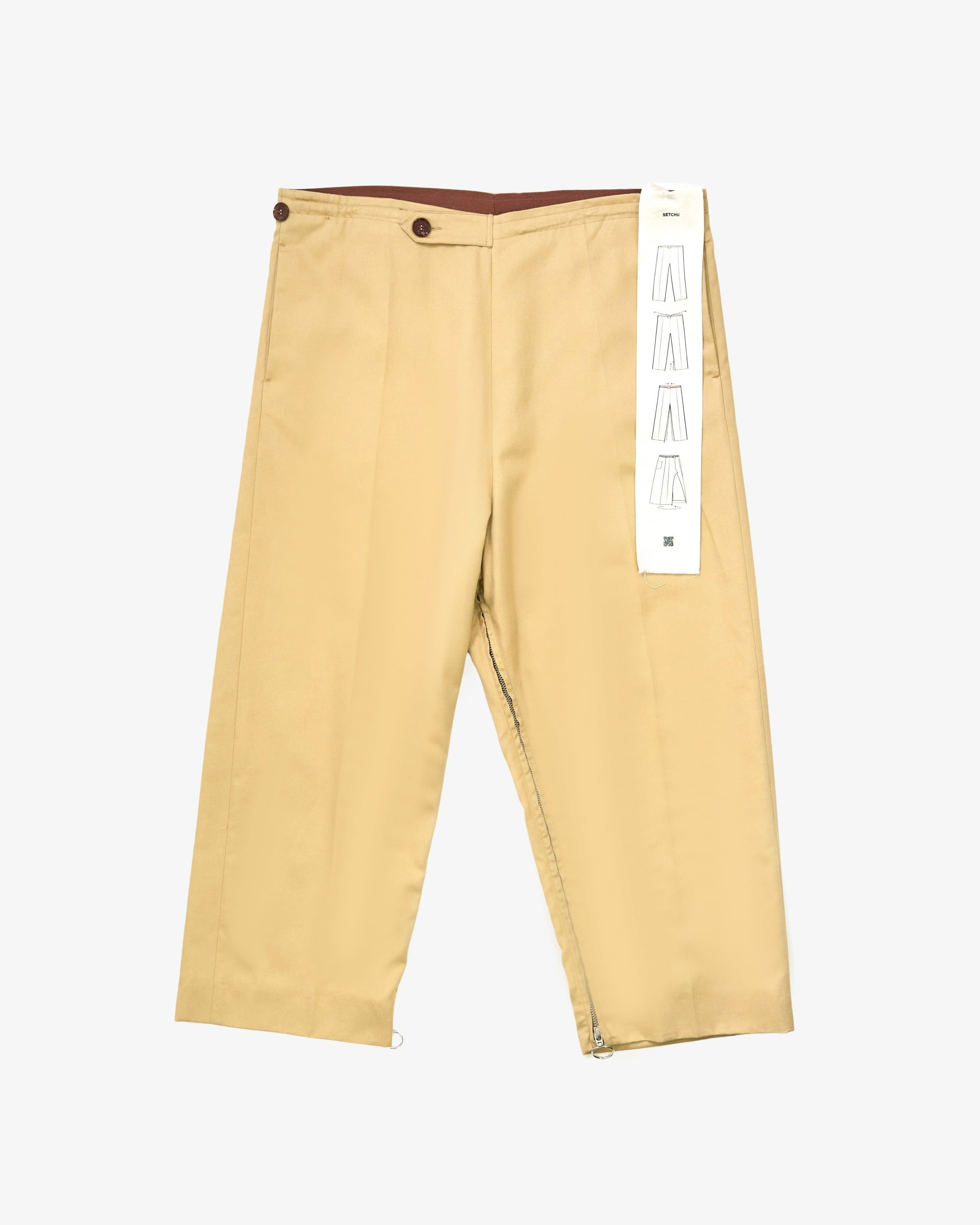 SETCHU - Women's Apron Pants Cotton Cashmere - (Beige) by SETCHU
