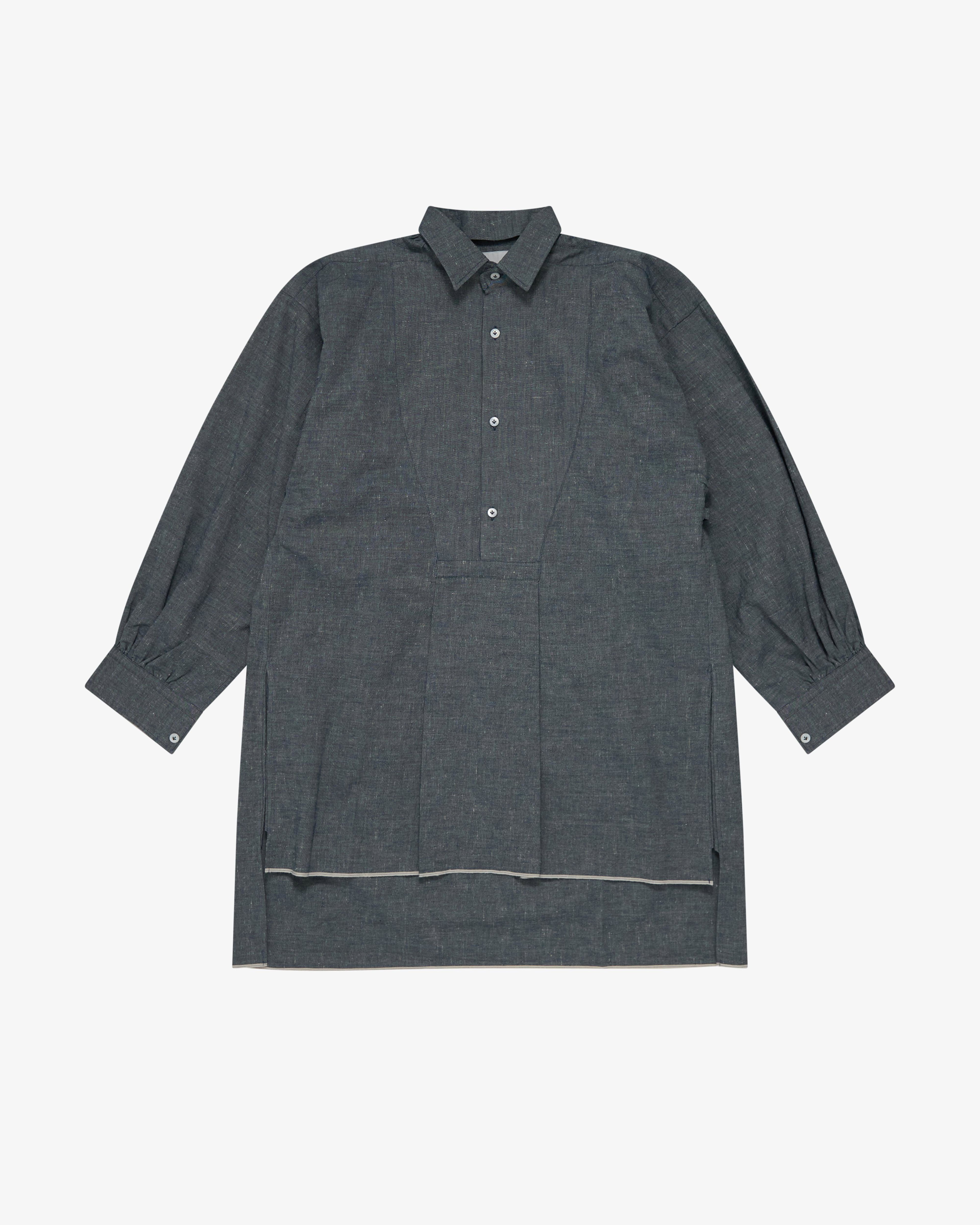 SETCHU - Women's Western Kimono Shirts Paper Chambray - (Denim) by SETCHU