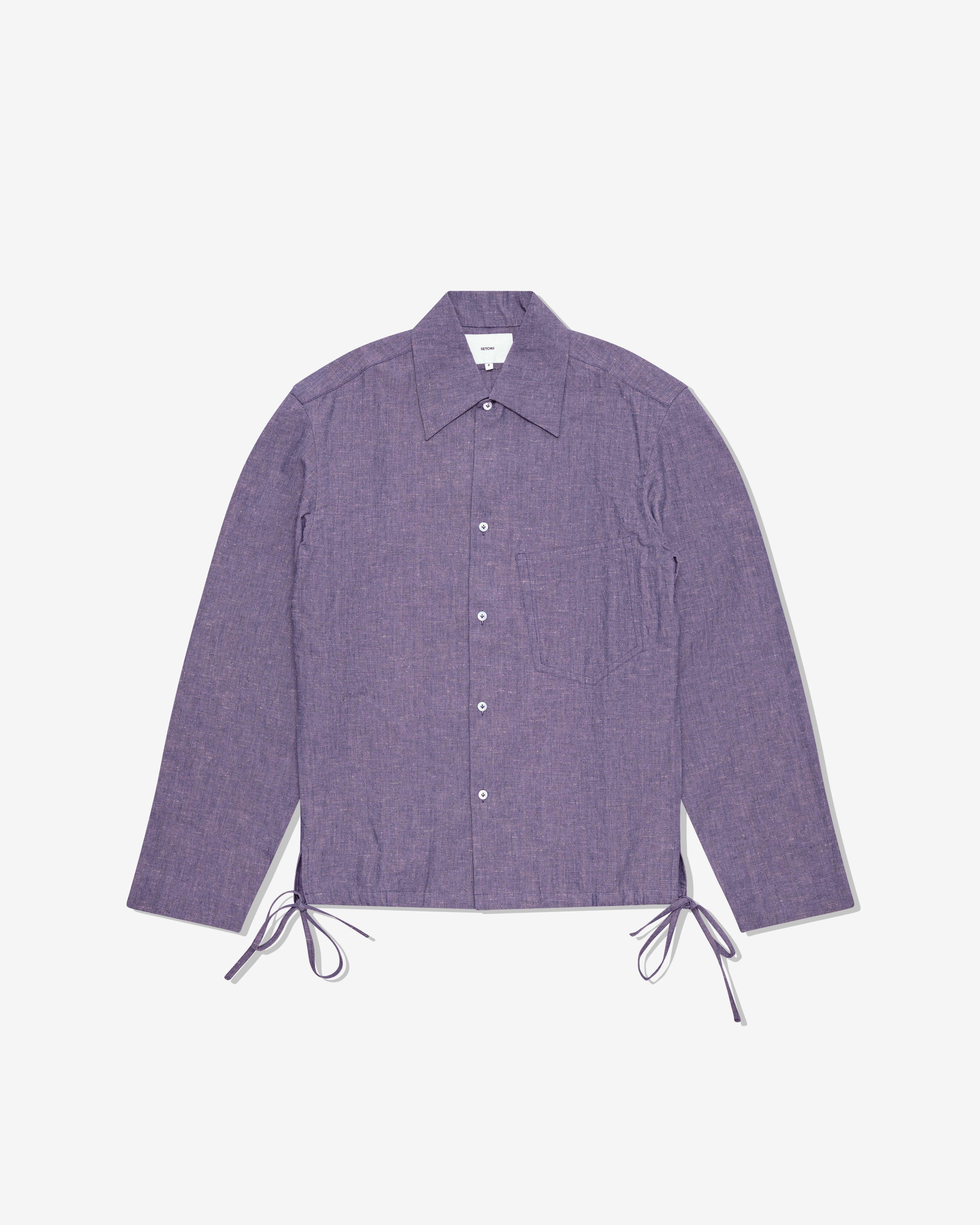 Setchu - Men's Collar Shirt - (Indigo) by SETCHU