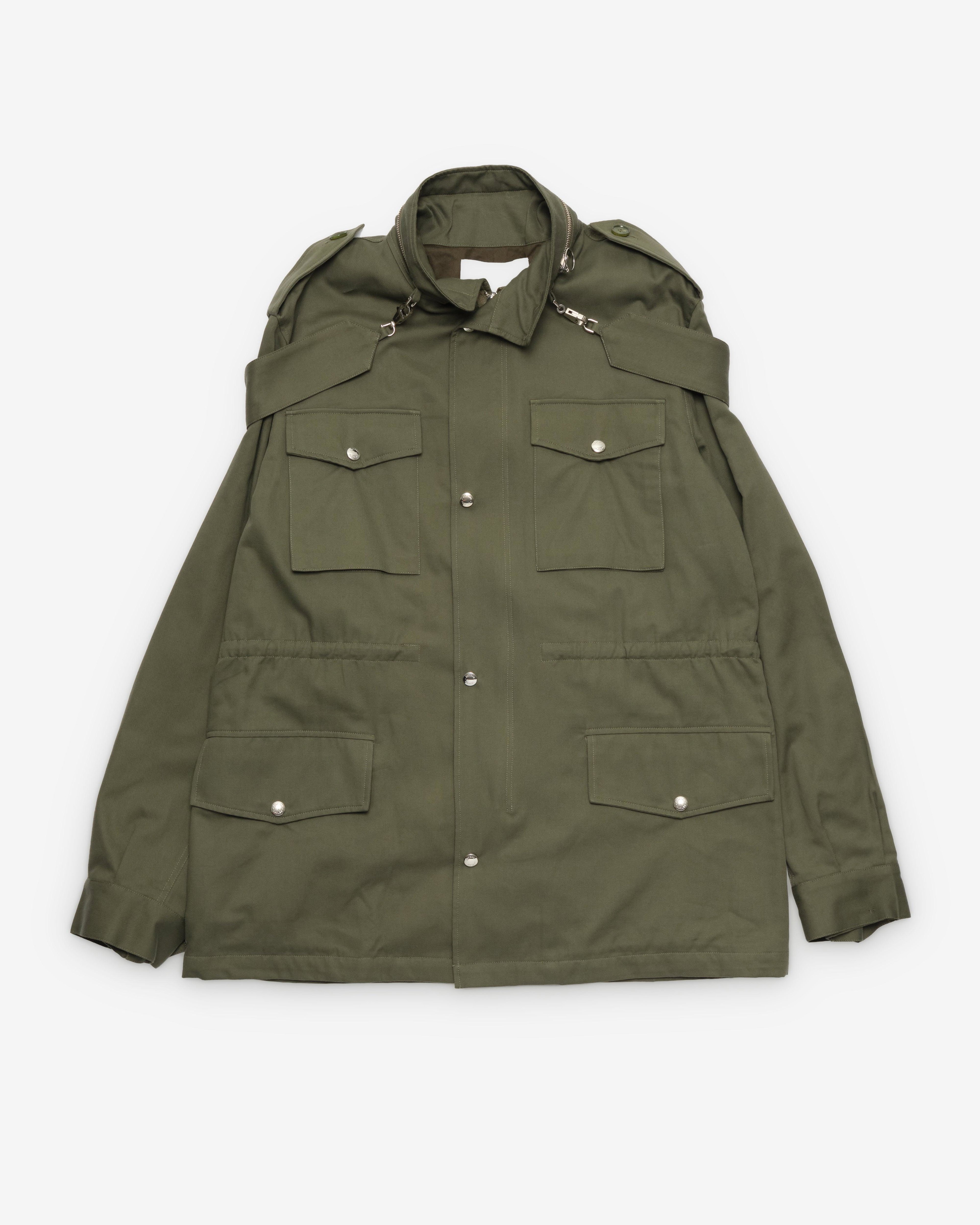 Setchu - Men's Safari Bag Jacket - (Safari Green) by SETCHU