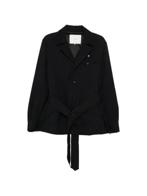 belted jacket by SETCHU