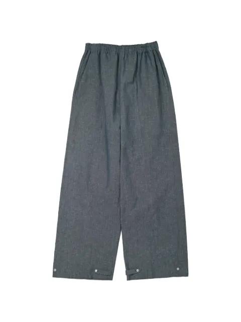 elasticated-waist button-cuff trousers by SETCHU