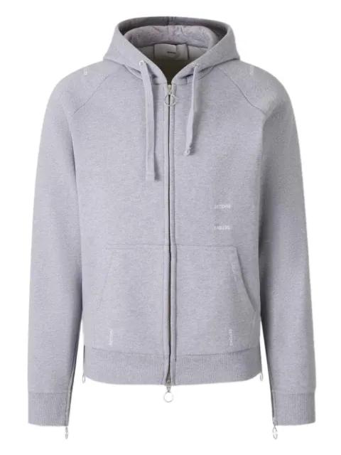 embroidered-logo hoodie by SETCHU