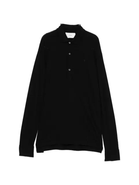 logo-embroidered long-sleeve polo shirt by SETCHU