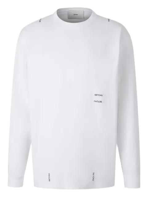 logo-print long-sleeve T-shirt by SETCHU