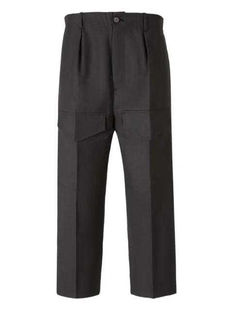 pocket belt-loop trousers by SETCHU