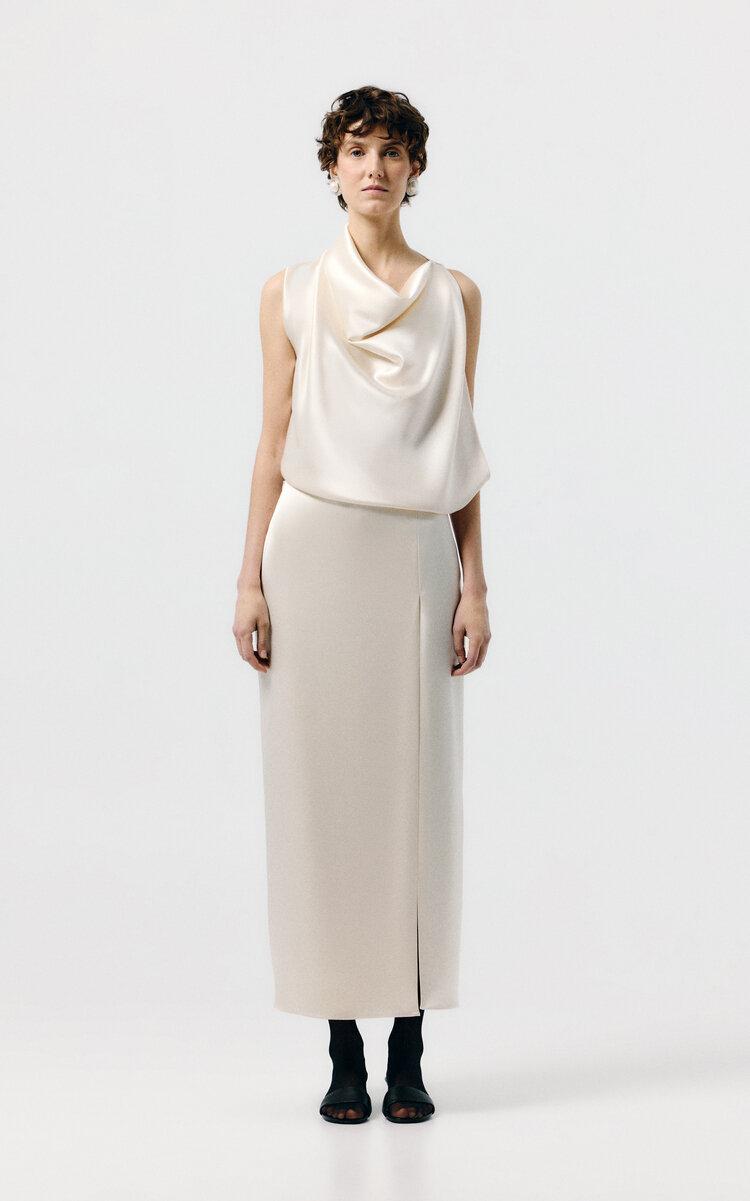 SEV Draped Satin Dress - Moda Operandi by SEV