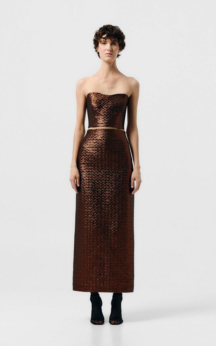 SEV Strapless Jacquard Top - Moda Operandi by SEV