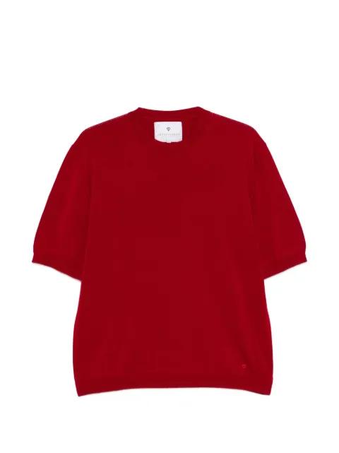 short-sleeve cotton sweater by SEVEN GAUGE
