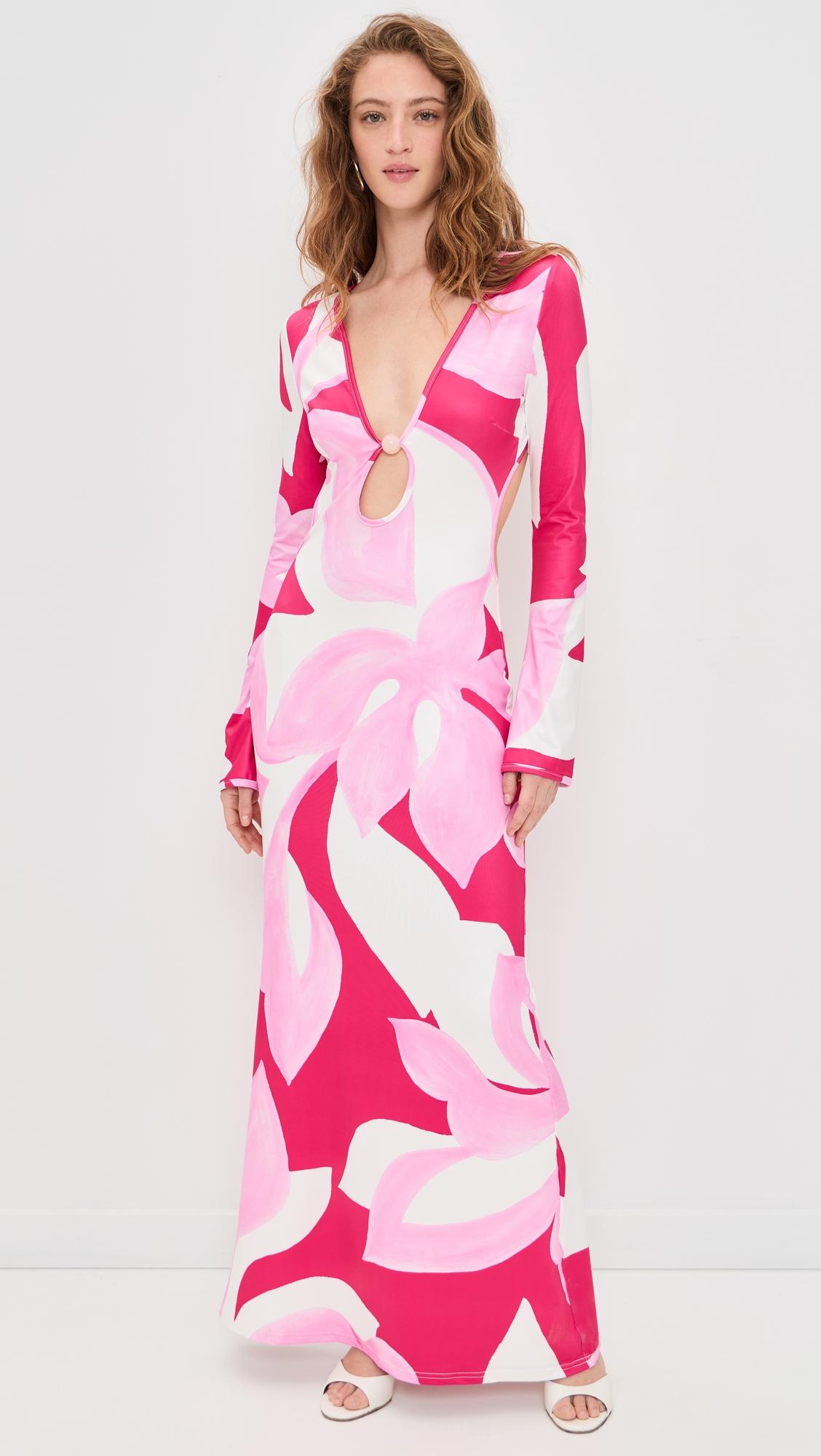 Amoree Long Sleeve Maxi Dress by SEVEN WONDERS