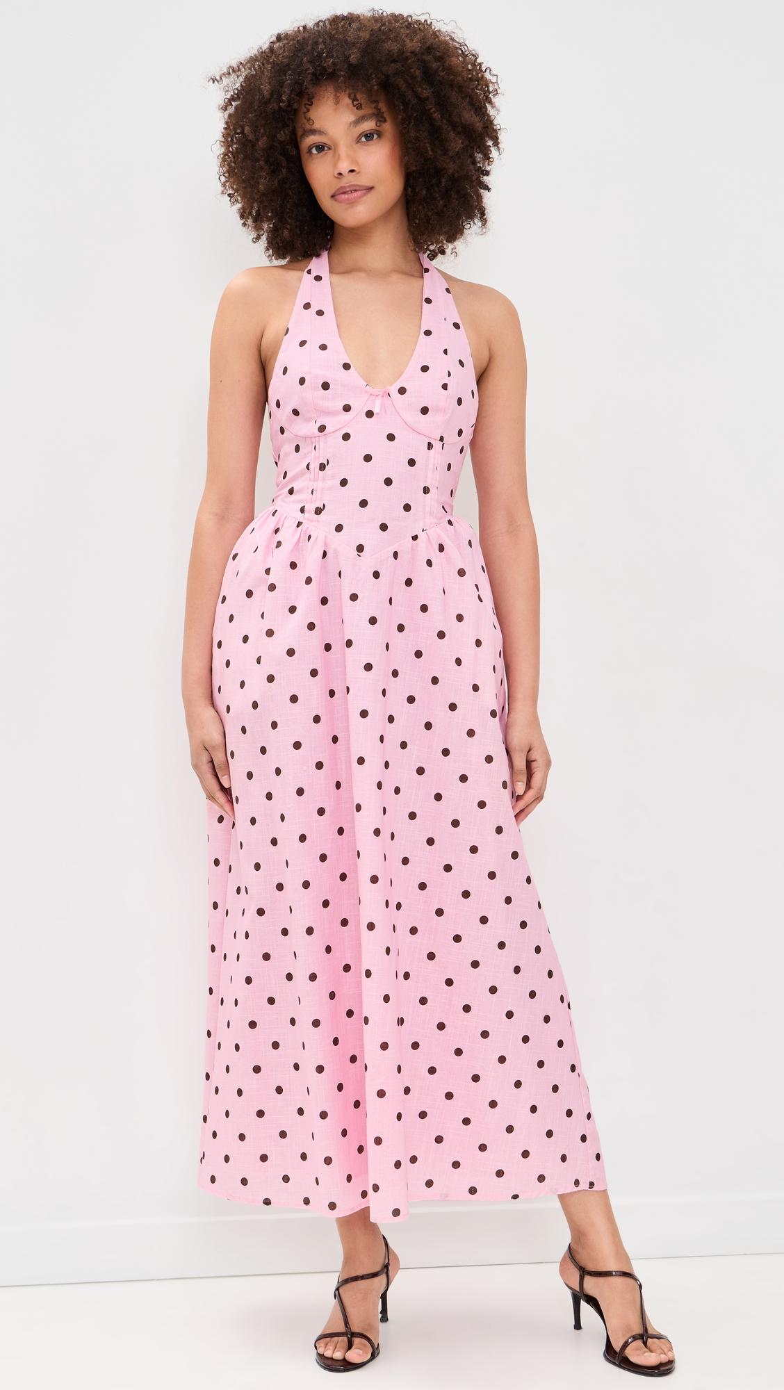 Calianna Halter Midi Dress by SEVEN WONDERS