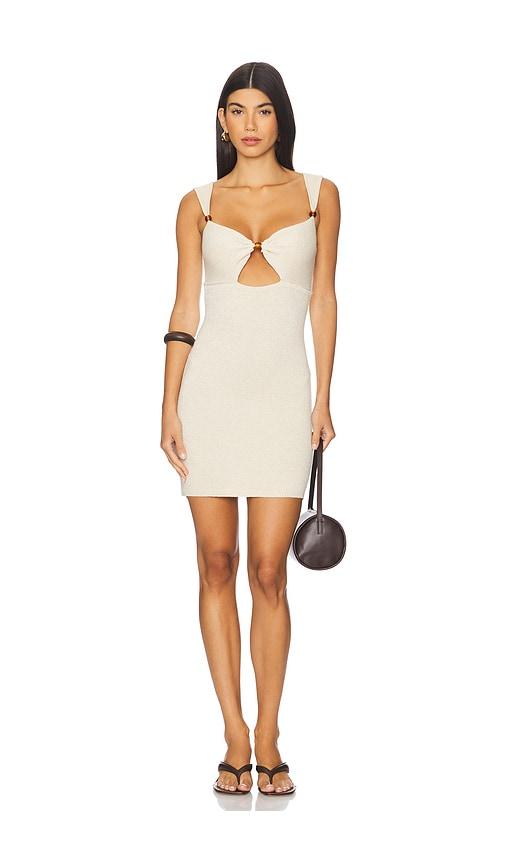SEVEN WONDERS Addina Mini Dress in Neutral by SEVEN WONDERS