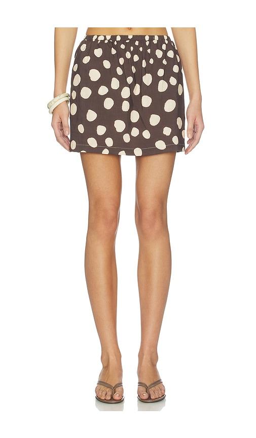 SEVEN WONDERS Alana Mini Skirt in Brown by SEVEN WONDERS