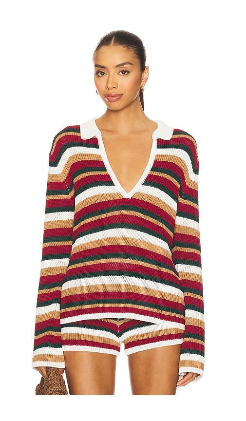 SEVEN WONDERS Benson Knit Top in Red by SEVEN WONDERS