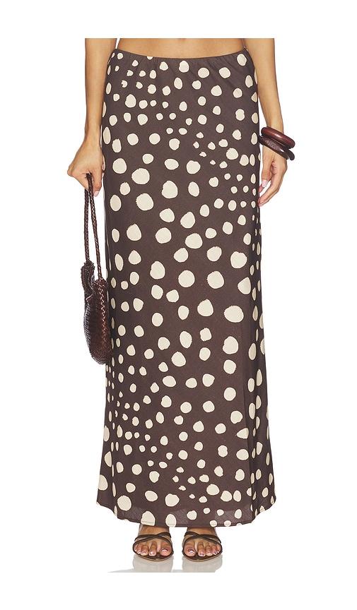 SEVEN WONDERS Billie Maxi Skirt in Brown by SEVEN WONDERS
