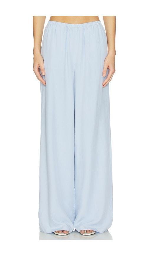 SEVEN WONDERS Fleur Palazzo Pant in Baby Blue by SEVEN WONDERS