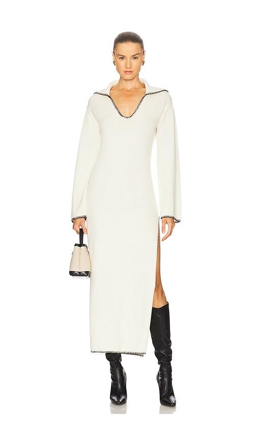 SEVEN WONDERS Ivana Sleeved Maxi Dress in Cream by SEVEN WONDERS
