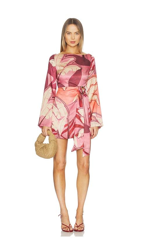 SEVEN WONDERS Kaeli Long Sleeve Mini Dress in Blush by SEVEN WONDERS