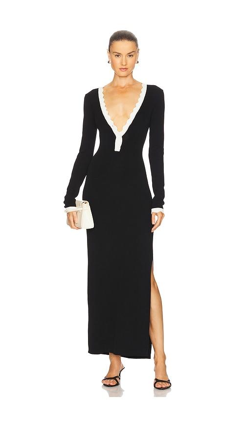 SEVEN WONDERS Milenia Sleeved Maxi Dress in Black by SEVEN WONDERS