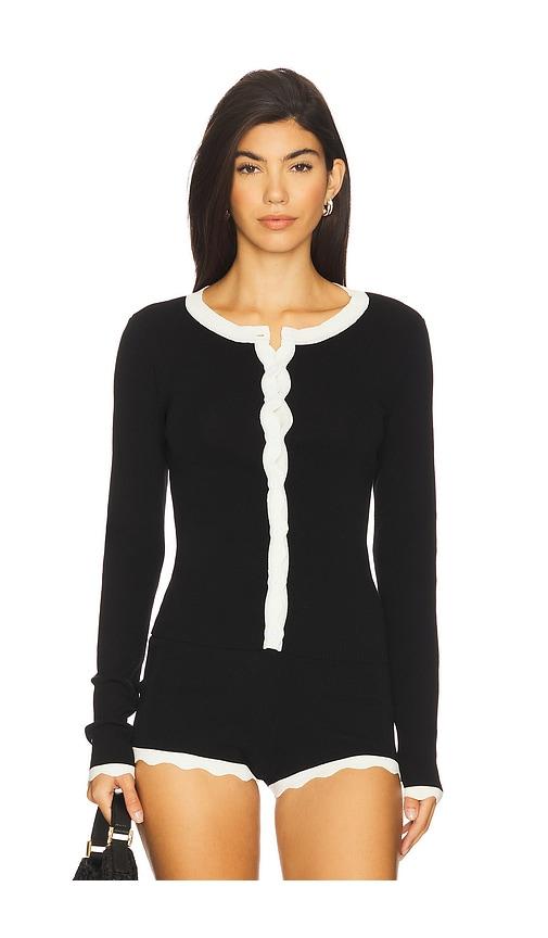 SEVEN WONDERS Milenia Sleeved Top in Black by SEVEN WONDERS