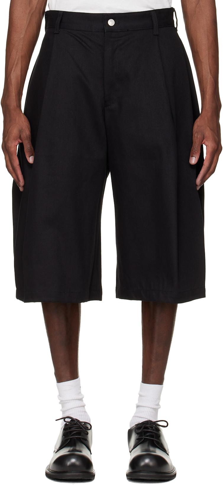 Black 440 Bermuda Denim Shorts by SEVENTH