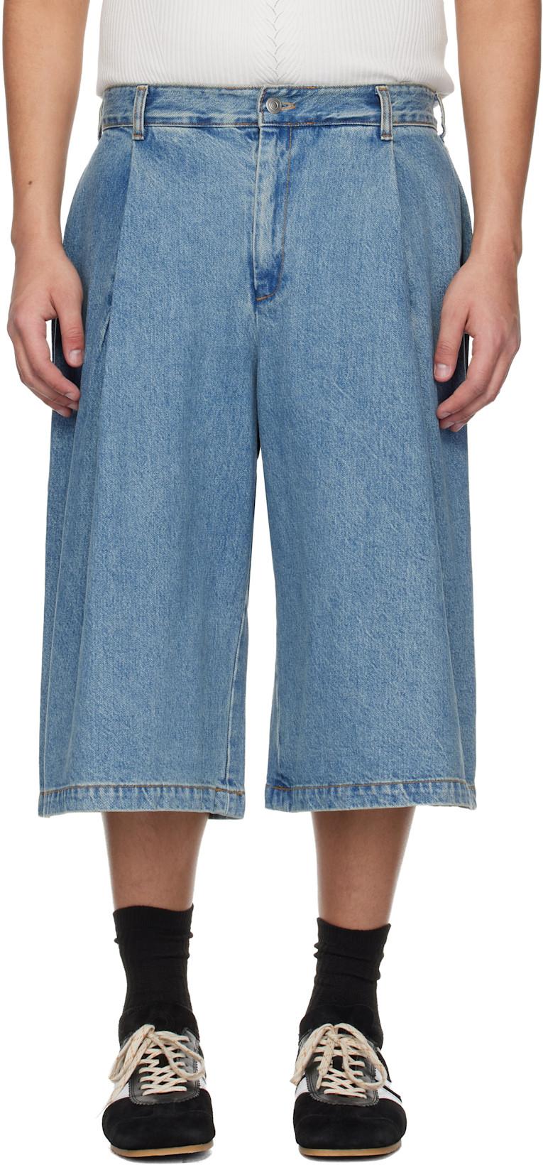 Blue Denim 410 Bermuda Shorts by SEVENTH