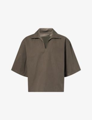 Football Box-Fit Cotton-Blend Polo Top by SEVENTH