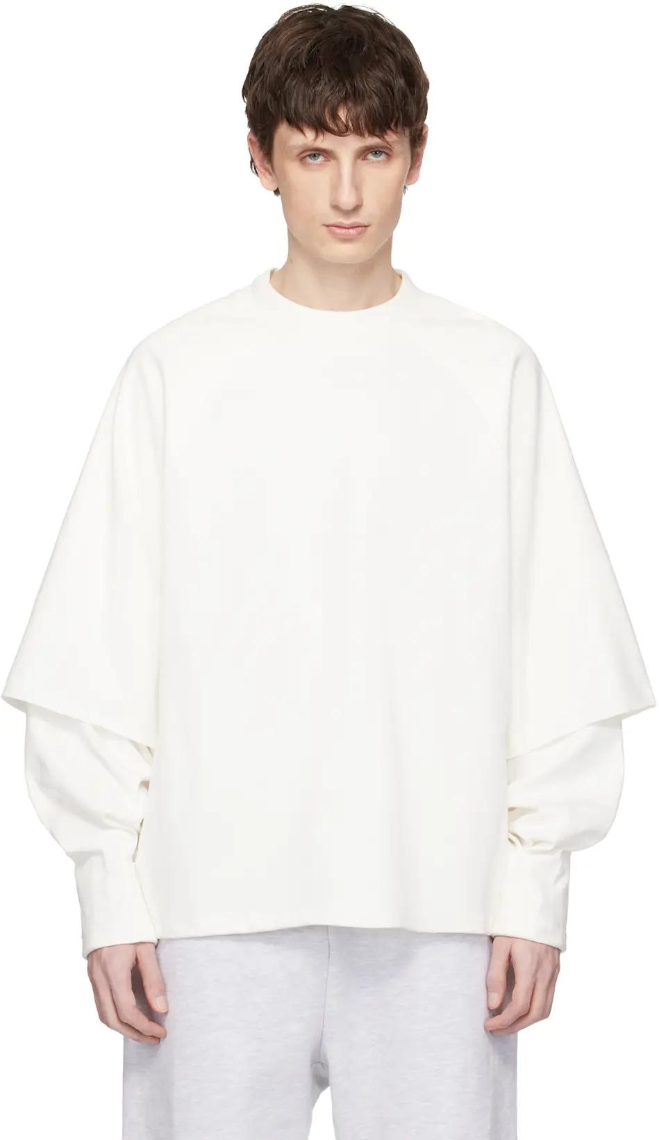Off-White Raglan Layered Longsleeve T-shirt by SEVENTH