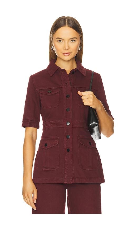 Seventy + Mochi Ani Jacket in Burgundy by SEVENTY + MOCHI