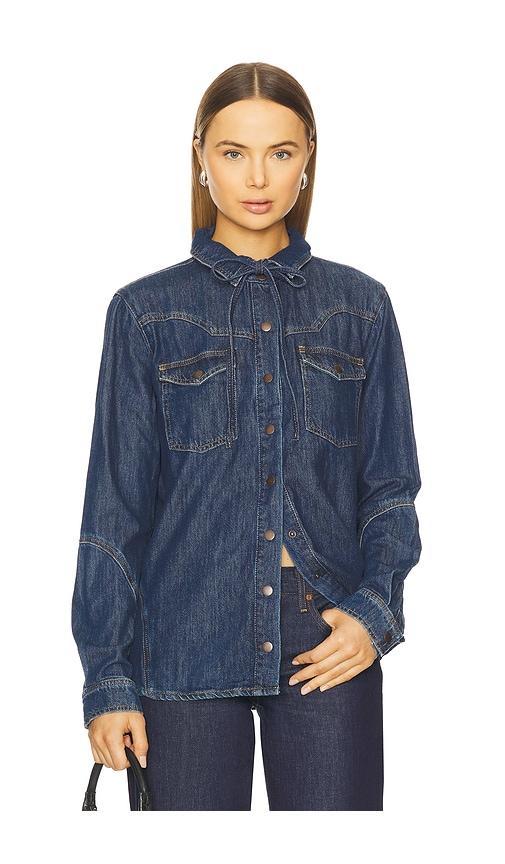 Seventy + Mochi Mia Shirt in Blue by SEVENTY + MOCHI