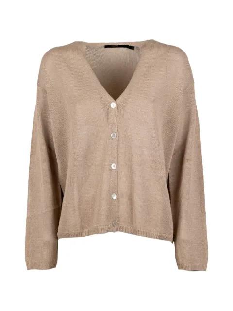 V-neck buttoned cardigan by SEVENTY
