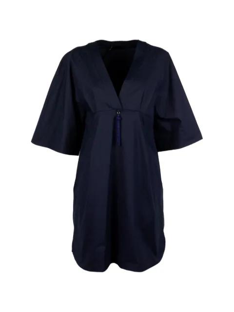 V-neck tassel-detail mini dress by SEVENTY