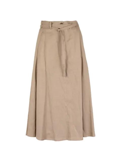 belted midi skirt by SEVENTY