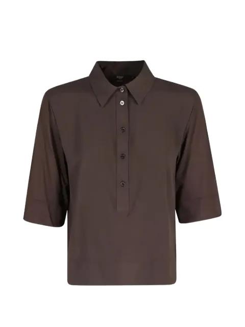 button-placket short-sleeve polo shirt by SEVENTY