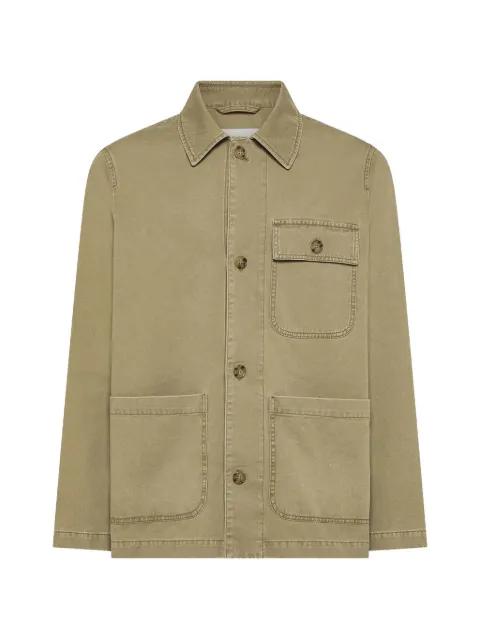 buttoned patch-pocket overshirt by SEVENTY