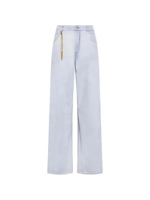 chain-embellished jeans by SEVENTY
