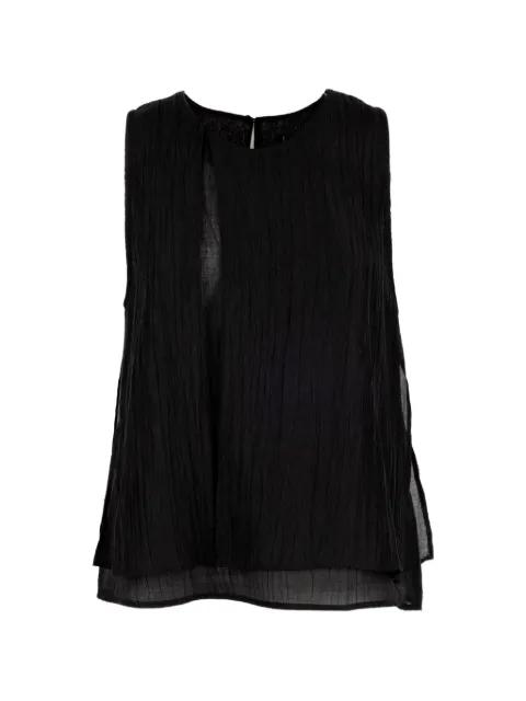 crinkled-finish layered top by SEVENTY