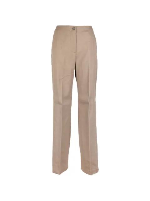 elasticated-waist pressed-crease trousers by SEVENTY