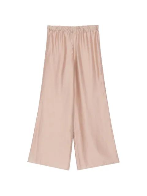 elasticated-waistband wide-leg trousers by SEVENTY