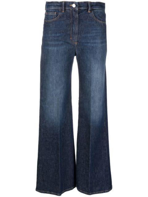 high-waist straight-leg jeans by SEVENTY