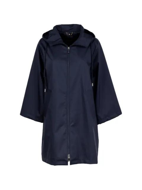 hoodied zip-fastening coat by SEVENTY