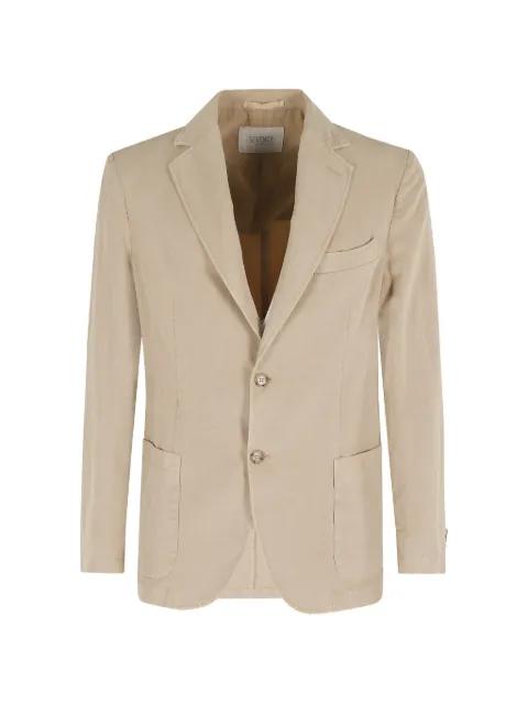 notched-lapels patch-pockets blazer by SEVENTY